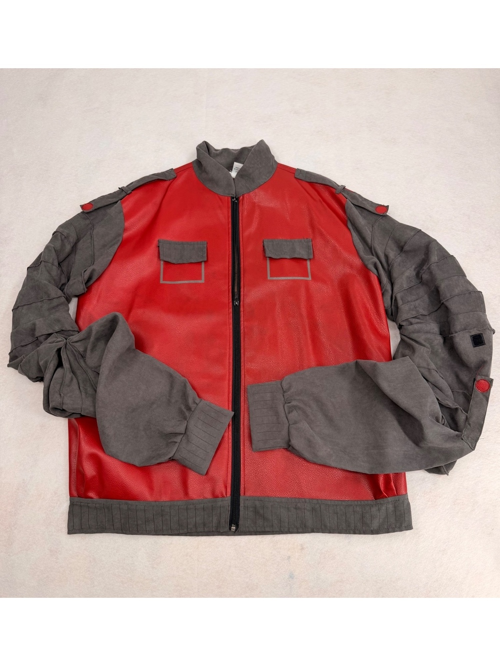 Back to the Future Marty McFly Jacket Men’s Medium Red Gray Universal Studios